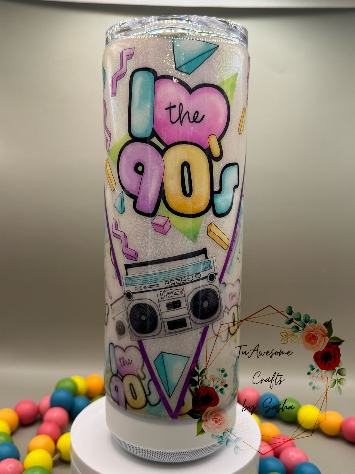 I Love the 90's Glow Bluetooth Speaker Tumbler