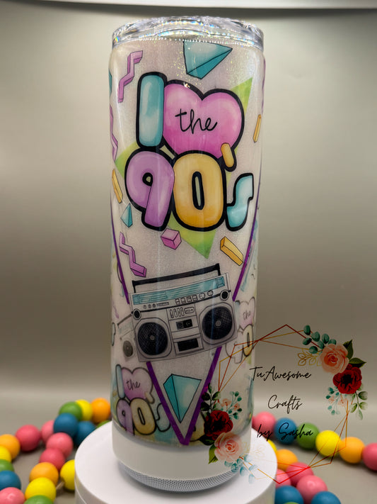 I Love the 90's Glow Bluetooth Speaker Tumbler