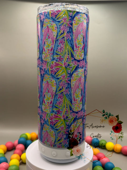 Flip Flop Summer Glow Bluetooth Speaker Tumbler