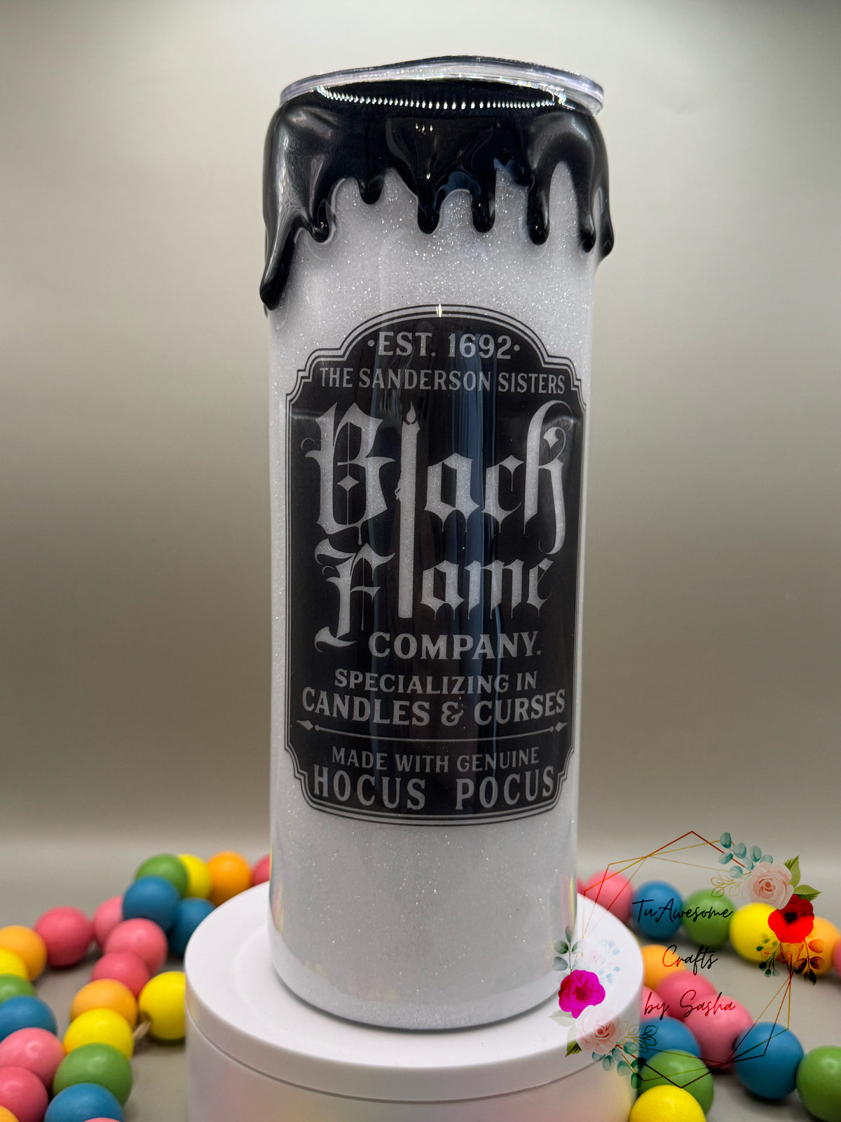 20oz Black Flame Candle Company Halloween Tumbler
